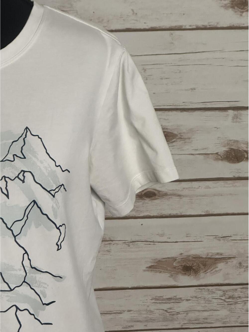 Arc'teryx Women's white mountain graphic short sleeve t-shirt Small gorpcore - Picture 3 of 7